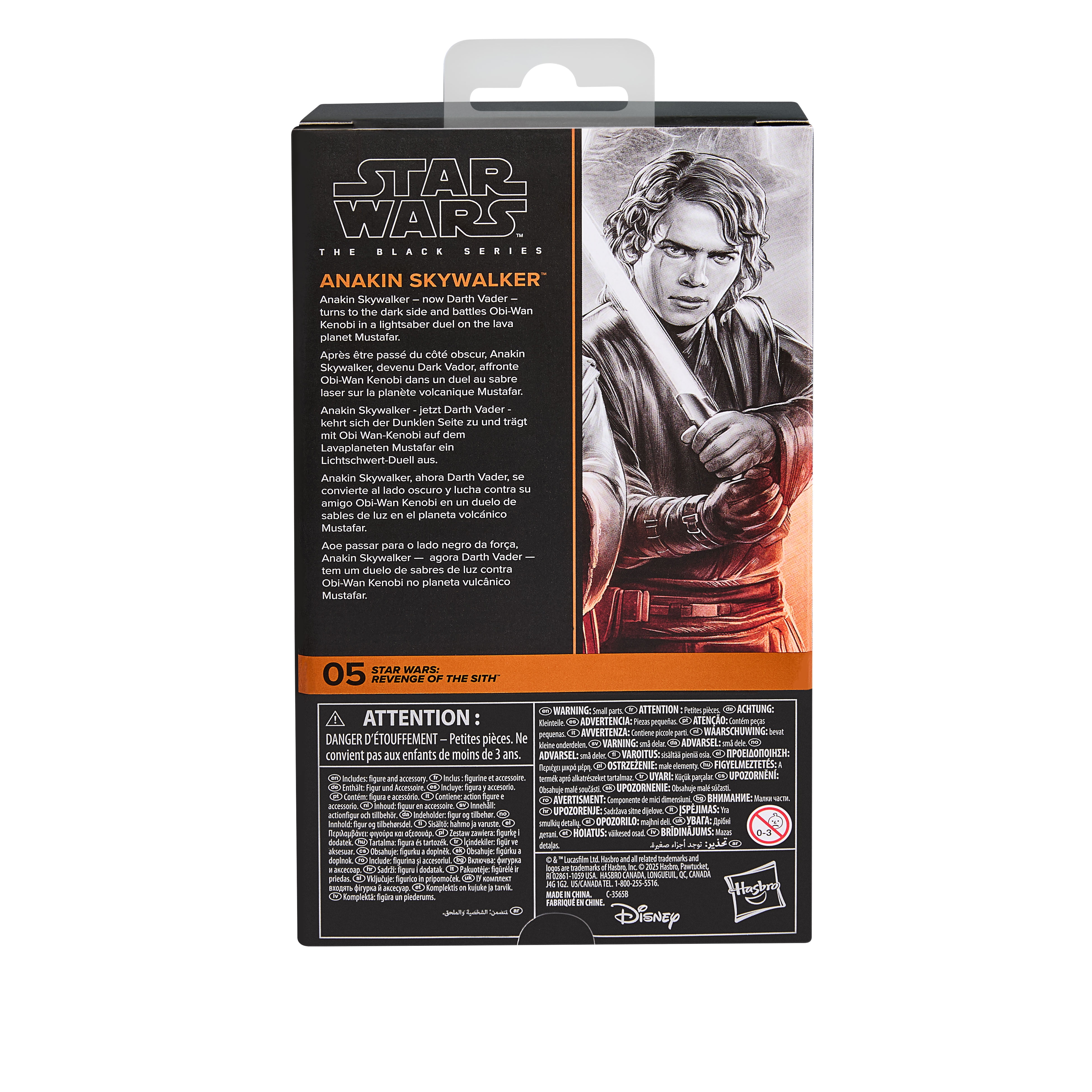 Star Wars The Black Series Anakin Skywalker, Star Wars: Revenge of the Sith Premium Collectible 6 Inch Action Figure