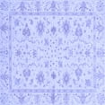 thumbnail image 1 of Ahgly Company Indoor Square Oriental Blue Modern Area Rugs, 7' Square, 1 of 4