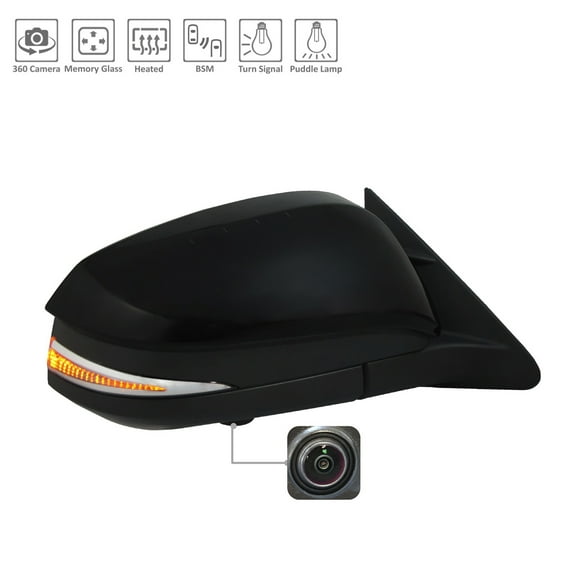 New Aftermarket  Premium Power Passenger Side Door Mirror 879100E292 fits 2017-2019 Toyota Highlander