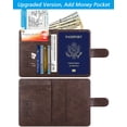 thumbnail image 2 of Funda para pasaporte, cartera, piel con bloqueo RFID PASCACOO, 2 of 9