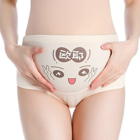 

1 Pcs Women Cotton Pregnant Panties Cartoon Pregnancy Short Pants Underwear