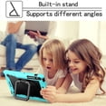 thumbnail image 5 of Shockproof Handle Case for (12.4 Inch) Samsung Galaxy Tab S7 FE (SM-T730/T736B) and Galaxy Tab S7 Plus (SM-T970), Drop Proof 360 Degree Rotating Stand Cover Case with Shoulder Strap (Aqua Black), 5 of 8