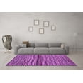thumbnail image 3 of Ahgly Company Indoor Square Abstract Purple Modern Area Rugs, 3' Square, 3 of 4