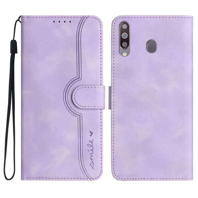 Compatible with Samsung Galaxy A20S Case Premium PU Leather Wallet with Built-in Magnet Cover
