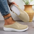 thumbnail image 5 of EKVAHL Women Breathable Mesh Slip On Mules Closed Toe Backless Sneakers Lightweight Breathable Comfortable Walking Shoes for Nursing & Standing All Day Beige, 5 of 5