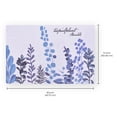 thumbnail image 2 of Placemats Set of 4 for Dining Table, Table Placemats, Rectangular PVC Vinyl, 18x12 Inches -Blue Floral, 2 of 8