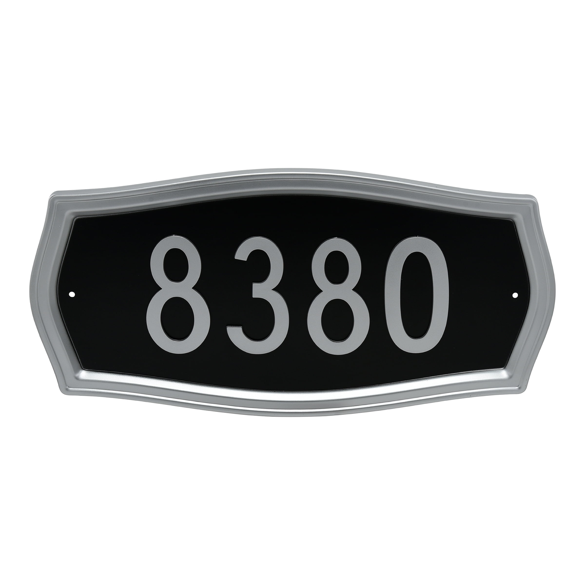 Distinctions Heritage Address, Silver and Black, Plastic and Zinc, 9" x 13", 1 Pack
