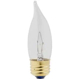 

10PC Globe Electric Globe Electric 70834 WestPointe 25 Watt Ca11 Bent Tip Bulb (Case of 10)