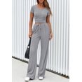 thumbnail image 3 of Conjunto Coordinado PRETTYGARDEN de Punto Acanalado 2 Piezas Gris XXL, 3 of 8