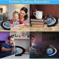 thumbnail image 5 of Magnetic Levitation Globe, 3.5 inch C Shape Illuminated World Map Globe with LED Color Lights for Desk Decoration, 5 of 5
