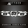 thumbnail image 2 of Attack Graphics Standard Restyle Number Plate Backgrounds Compatible with Polisport MX Restyling Kit, 2 of 6