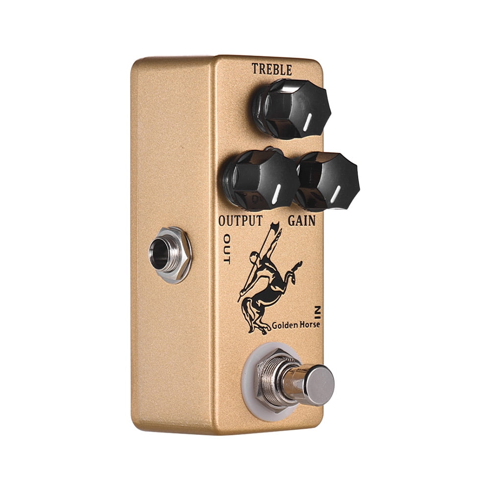 Muslady Golden Horse Guitar Overdrive Effect Pedal Full Metal Shell True Bypass