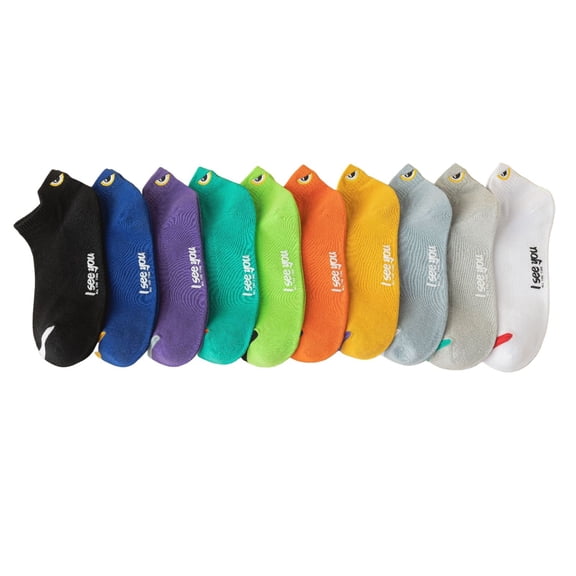 WTOBBY Men's Summer Low Cut Anti-Odor Sports Socks with Devil Print, Breathable Mesh Liner Socks Featuring Sweat-Wicking Technology, Lightweight Athletic Ankle Socks,As shown