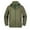 Olive Green, variant on Lovskoo Men's Rain Jacket Hooded Casual Waterproof Winter Fleece Warm Jacket Hiking Wear Outdoor Sportswear Windbreaker Olive Green