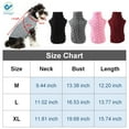 thumbnail image 2 of Deago Pet Dog Warm Jumper Knit Sweater Winter Clothes Puppy Cat Knitwear Costume Coat Apparel (Pink, XL), 2 of 7