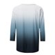 thumbnail image 5 of ICHUANYI Clearance Women's Fashion Printed Loose T-shirt 3/4 Sleeves Blouse Round Neck Casual Tops(Navy, M) ICHUANYI WER2023080801017, 5 of 5