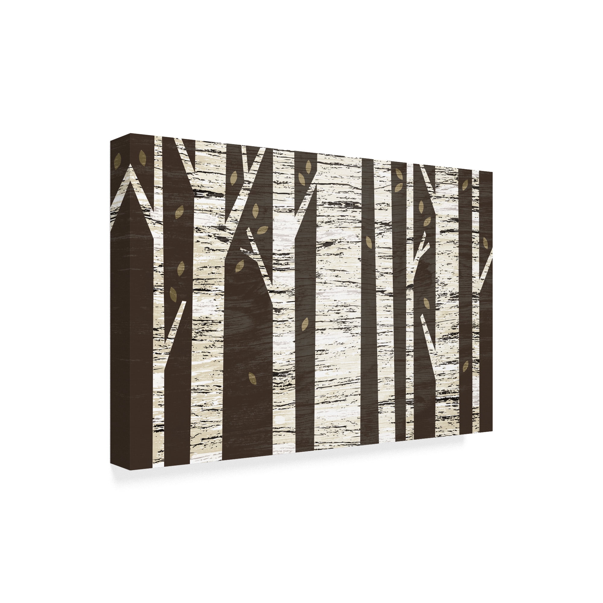Trademark Fine Art 'Birch Forest' Canvas Art by Michael Mullan