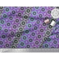 thumbnail image 2 of Soimoi Modal Satin Tissu Rayé & Marocain Kaléidoscope Tissu Imprimé 1 Yard 42 Inch Wide, 2 of 3