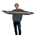 thumbnail image 5 of mihongmao Plus Size Valentine Shirts for Women Long-Sleeved Hoodless Pullover Casual Printed Sweatshirt Dark Gray L, 5 of 8