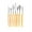 plastic handle, variant on 7Pcs Cake Palette Knife for Baking Mini Oil Spatula Art Small Clay Tools for Decorating/Design Plastic Wooden Handle 1023413