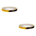 thumbnail image 2 of Transemion 8M Reflective Sticker Rim Luminous Warning Tape Motorbike Bike Frame Wheel Reflector Strip black orange 2Set, 2 of 6