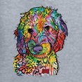 thumbnail image 2 of Dean Russo Sweet Poodle Dog Lover Womens Graphic Long Sleeve T-Shirt, Heather Grey, XX-Large, 2 of 6