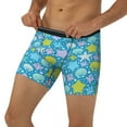 thumbnail image 3 of Picia Starfish Pattern Men's Athletic Long Leg Briefs , Performance Stretch Underwear，Moisture-Wicking, 3 of 7