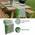 thumbnail image 5 of Easter Bunny Table Runner - 36 Inch Long, Kitchen Dining Table Runner Dresser Scarves, Spring Easter Eggs Floral Teal Wood Farmhouse Decor for Coffee Tables Wedding Party Banquet, 5 of 8