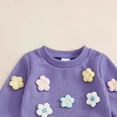 thumbnail image 5 of Hessimy And Toddler 6 Piece Set Piece Cotton Baby Set Clothes 0-3 Months Baby Girl Clothes Baby Girl Winter Clothes Burp Clothes Baby Girl (Purple,12-18 Months), 5 of 8