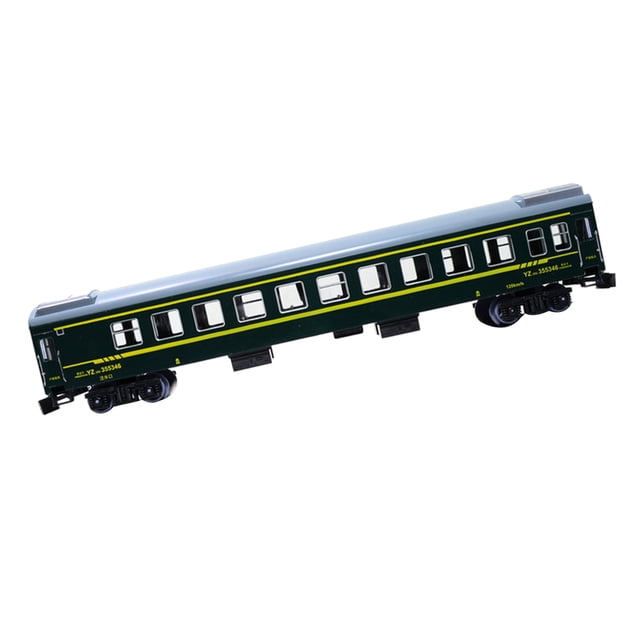 Modelo de Tren juguete Sunnimix coche de pasajeros plástico Verde 1:87