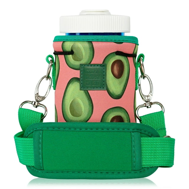 Made Easy Kit Neoprene Water Bottle Carrier Holder with Adjustable Shoulder Strap for Insulating & Carrying Water Container Canteen Flask Available in 5 Sizes