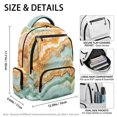 thumbnail image 5 of Xixirimido Kids Backpacks for Boys Girls, 17 Inch Large Capacity Backpack Toddler Elementary Schoolbag for Teens Students Lightweight Durable Bookbag, Green Orange Marble, 5 of 8