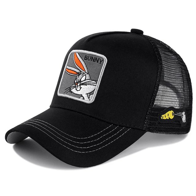 Gorra de béisbol de algodón con Cierre trasero de dibujos animados de Anime de marca de alta calidad para hombres y mujeres Hip Hop papá gorra de malla gorra de camionero Dropshipping