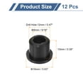 thumbnail image 2 of Uxcell 12Pack Rubber Grommets 12mm Drill Hole, 8mm ID Top Hat Hole Plug Grommet, 2 of 6