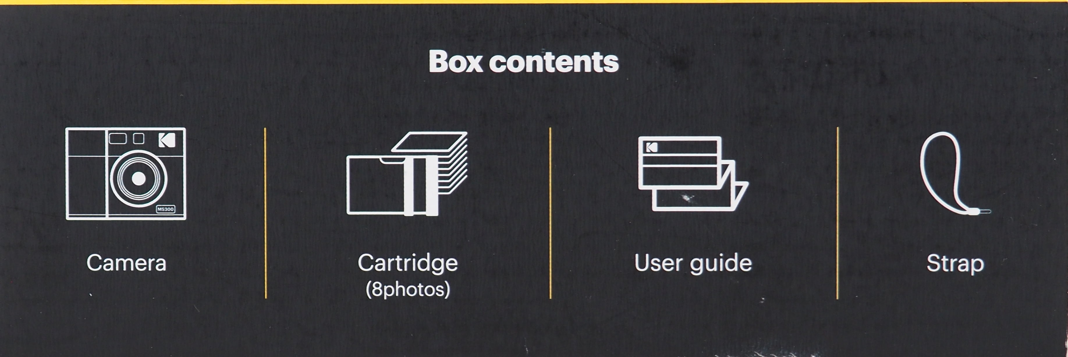 Kodak Mini Shot 3 ERA 2-in-1 instant camera and printer, 3x3 inches, yellow (camera + 8 sheets)