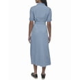 thumbnail image 2 of DKNY womens  Dropped Waist Button Front Tencel Dress, m, 2 of 3