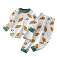 thumbnail image 2 of Boys Pajama Autumn Christmas Children'S Underwear Set Cotton Baby Cotton Warm And Long Sleeve Boys’ Sleepwear (12 Months-18 Months), 2 of 5