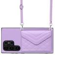 thumbnail image 4 of for Samsung Galaxy S24 Ultra Slim Case with Card Holders and Strap for Women, Samsung Galaxy S24 Ultra Phone Case Wallet PU Leather Kickstand RFID Blocking Flip Shockproof Wallet Case - Purple, 4 of 11