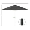 thumbnail image 4 of Pure Garden 10FT Patio Umbrella with Auto Tilt and Vented Canopy (Gray), 4 of 7