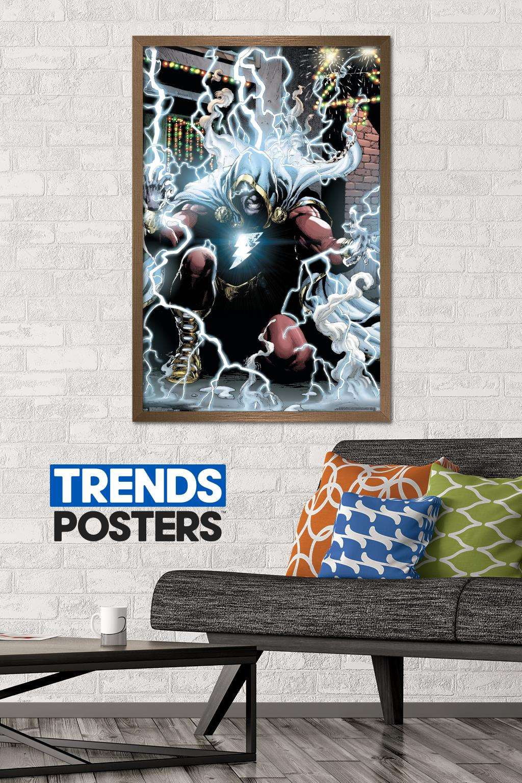 DC Comics Movie - Shazam - Lightning Wall Poster, 22.375" x 34", Framed