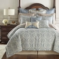 thumbnail image 2 of Thread and Weave Magnolia Blue 3-piece Comforter Set Blue , Natural, Grey Queen, 2 of 2