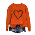 thumbnail image 3 of Women Valentine Crewneck Sweatshirts Love Heart Sweatshirt Casual Cute Valentines Gift Long Sleeve Sweatshirt Tops, 3 of 3