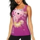 thumbnail image 1 of Balery Cute Pink Axolotl A Camiseta sin mangas estampada ligera para mujer, tops de entrenamiento sin mangas, camisetas de yoga transpirables de secado rápido.-Large, 1 of 7