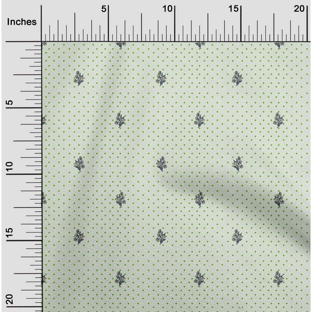 oneOone Tissu Popeline de Coton Blanc Cassé Matériel de Robe Florale Tissu Imprimé Tissu au Mètre 56 Pouces de Large