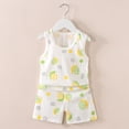 thumbnail image 2 of Summer Holiday QTOCIO Summer Boys Girls 2 Piece Outfits,Toddler Casual Clothing Set,,Children's Summer Printing ComfortableShort Round-Neck Tank Sets For Kids,Multicolor,8-9Years, 2 of 4