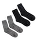 thumbnail image 5 of EeaseMX 2 pares de calcetines de lana gruesa para hombre Calcetines de color sólido cálido Accesorio de ropa (gris y oscuro), 5 of 7