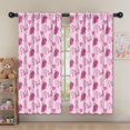 thumbnail image 5 of Blackout Kids Curtains,Pink Breast Cancer and Pioneer Flower Childrens Insulated Curtains Set Of 2,Bedroom Essentials,Toddler Room Decor 52"x63", 5 of 5