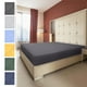 thumbnail image 1 of Sábana Ajustable Antideslizante para Cama de Matrimonio - Funda de Colchón Elástica de Poliéster de 203 X 153 X 30 Cm - Azul Marino, Azul, Blanco, Verde, Amarillo y Gris - Tejido Suave y Transpirable, 1 of 7