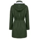 thumbnail image 3 of Puntoco, chaqueta de lluvia sólida para mujer, para exteriores, de talla grande, impermeable, con capucha, a prueba de viento, abrigo suelto, selecciones de Flash Puntoco Puntoco-6806, 3 of 3