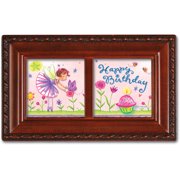 Birthday Fairy Petite Woodgrain Music Box Plays Happy Birthday